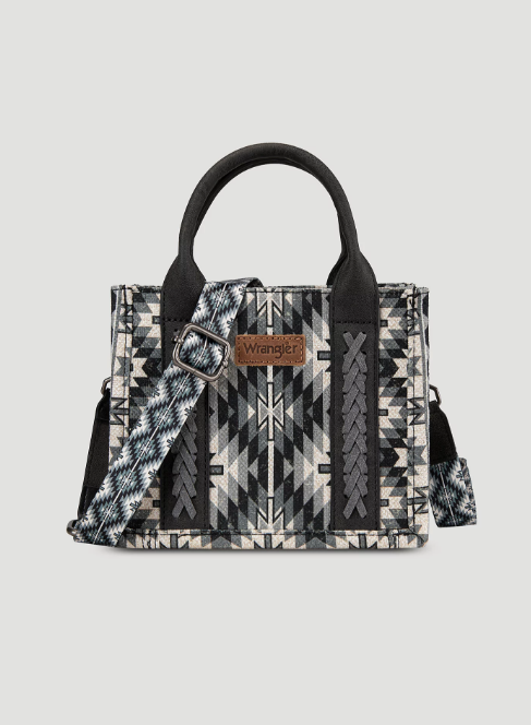 Bolso Wrangler bandolera mini de lona con estampado del suroeste