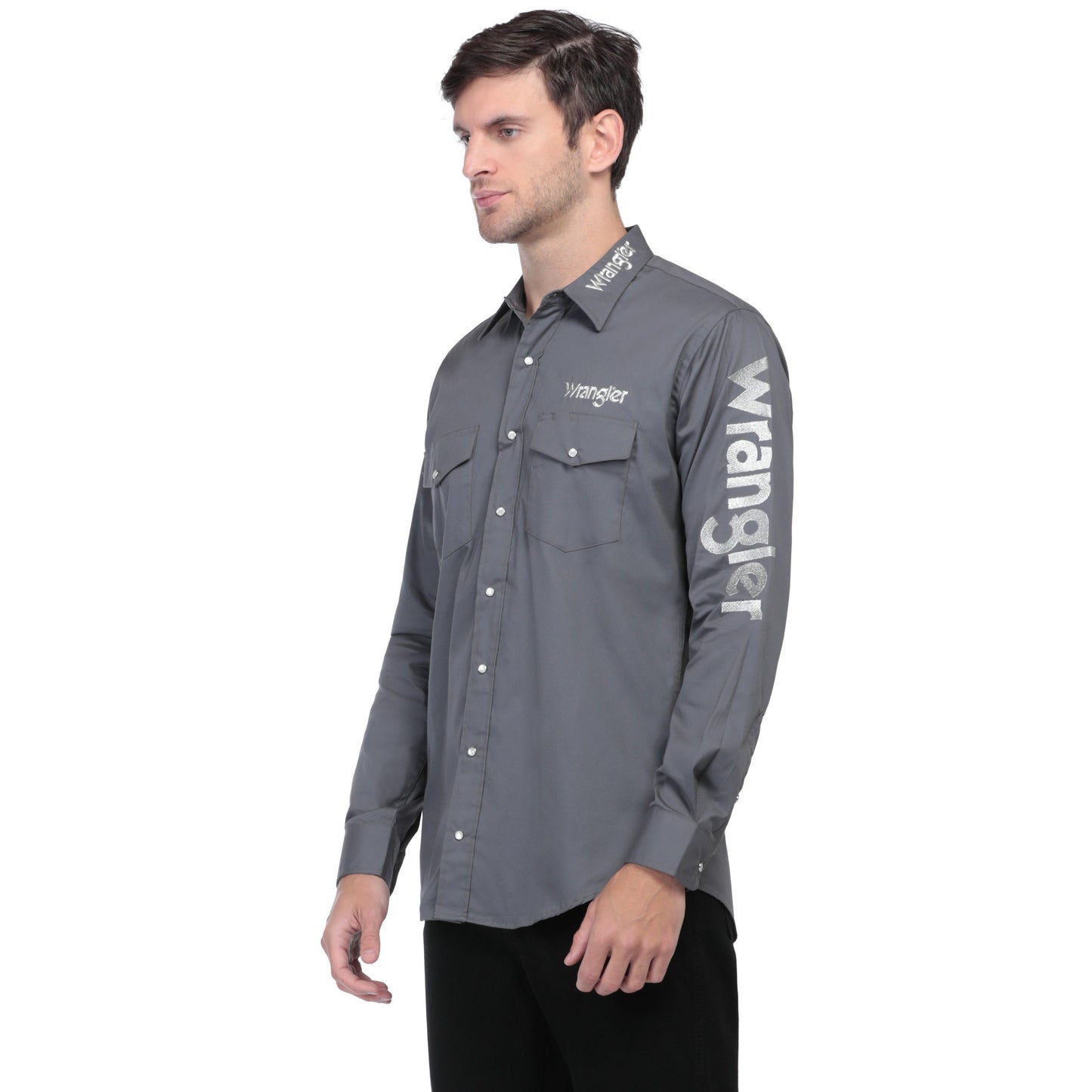 Camisa Wrangler Gris 112334002