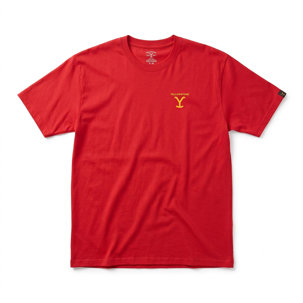 Playera Yellowstone Roja "Y035"