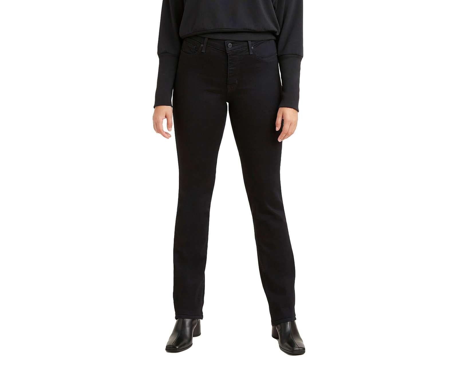 Pantalón Levis Dama 314 Straight Negro