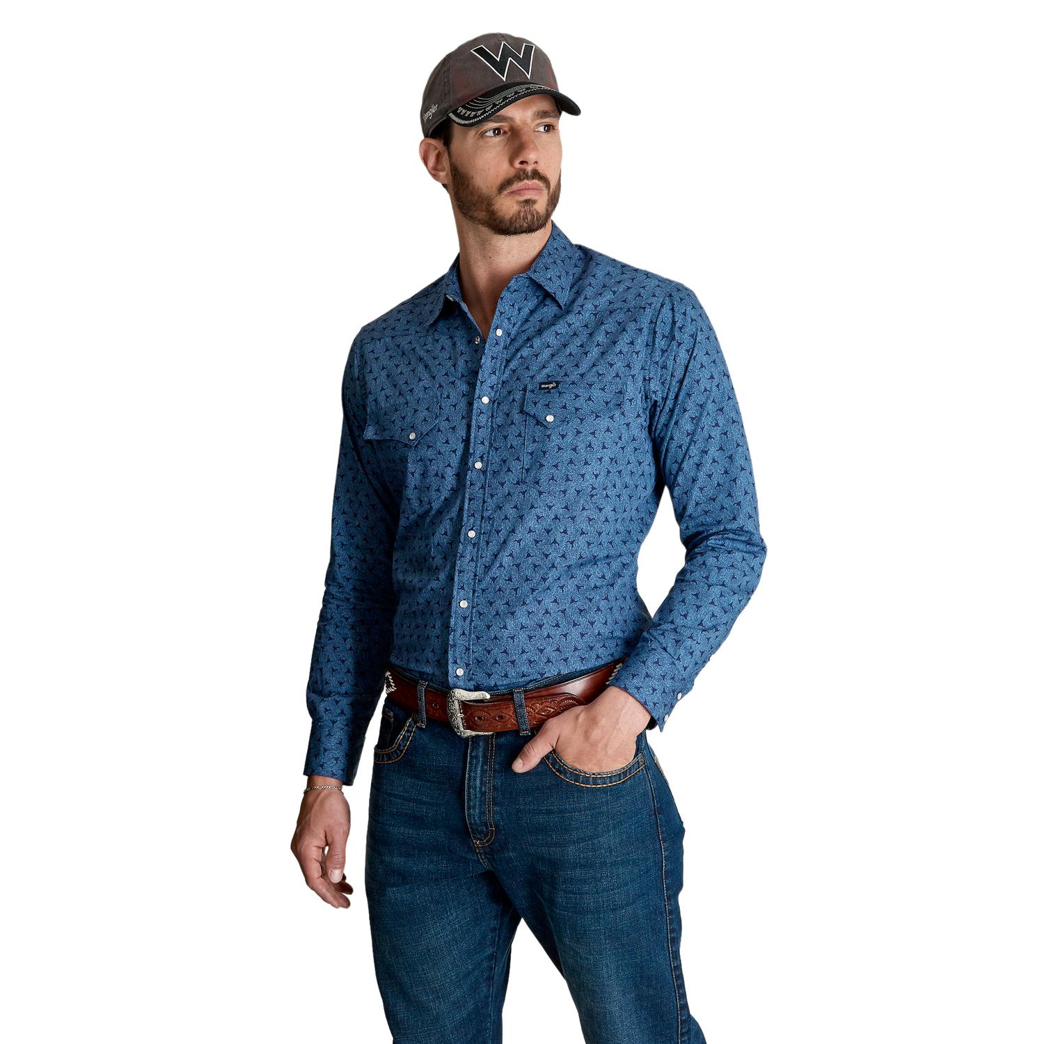 Camisa Wrangler 20x Toros"s113"