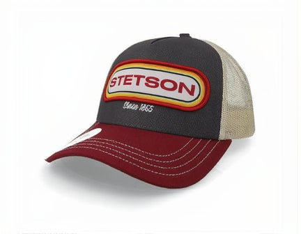Gorra Stetson Gris Rojo