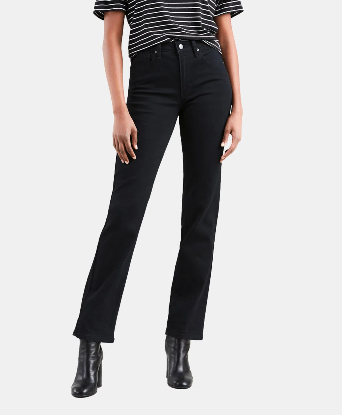 Pantalón Levis Dama 724 High Rise Straight Negro