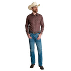 Camisa Wrangler 20x Cafe