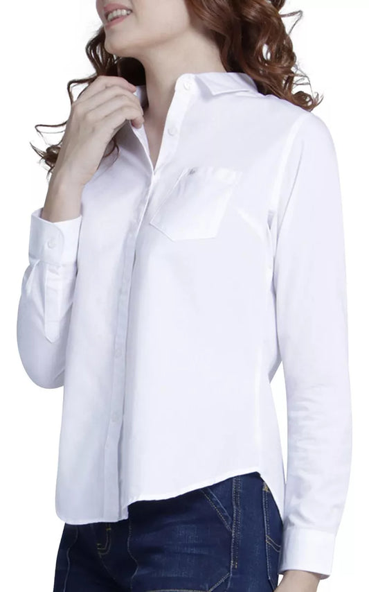 Camisa Casual Lee Regular Fit Manga Larga Blanco 310