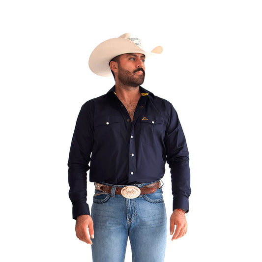 Camisa Denver Caballero Marino CHH163