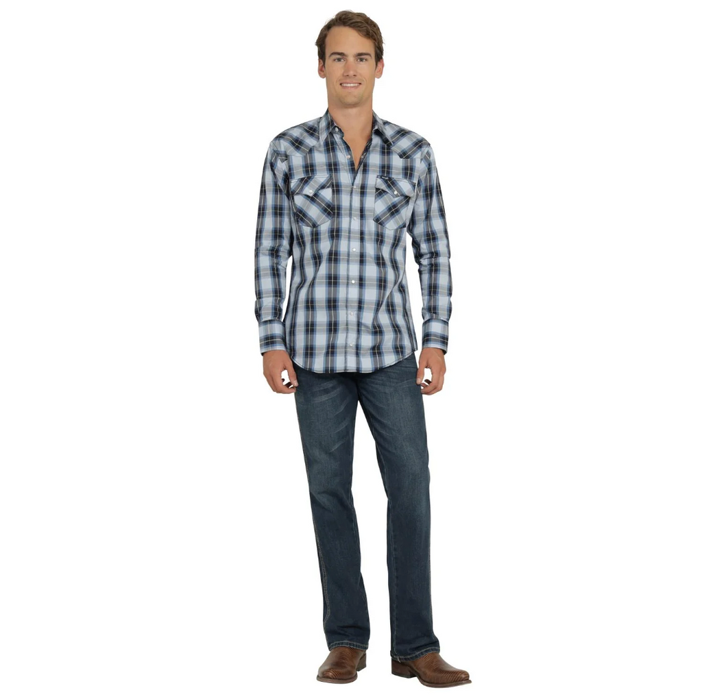 Camisa Vaquera Hombre Wrangler Regular Fit Manga larga 514