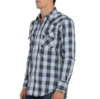 Camisa Vaquera Hombre Wrangler Regular Fit Manga larga 514