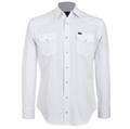 CAMISA WRANGLER CABALLERO BLANCA LISA