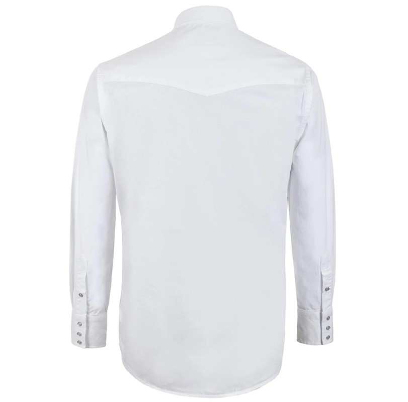 CAMISA WRANGLER CABALLERO BLANCA LISA