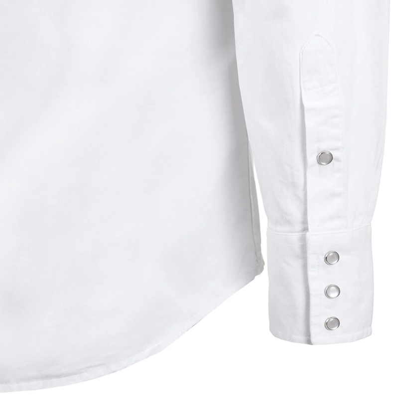 CAMISA WRANGLER CABALLERO BLANCA LISA