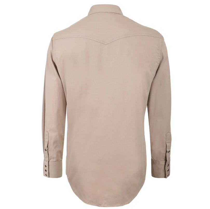 CAMISA WRANGLER CABALLERO CAQUI LISA