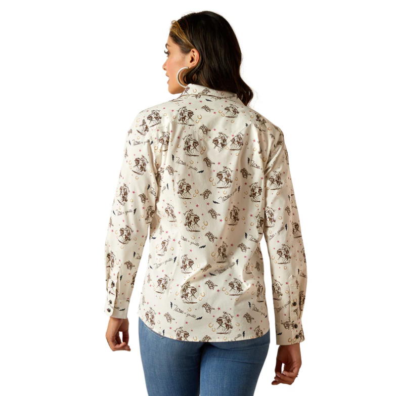 CAMISA ARIAT DAMA CABALLOS