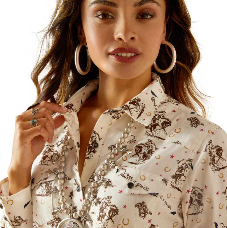 CAMISA ARIAT DAMA CABALLOS