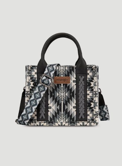 Bolso Wrangler bandolera mini de lona con estampado del suroeste