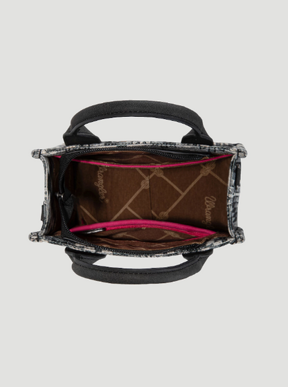 Bolso Wrangler bandolera mini de lona con estampado del suroeste