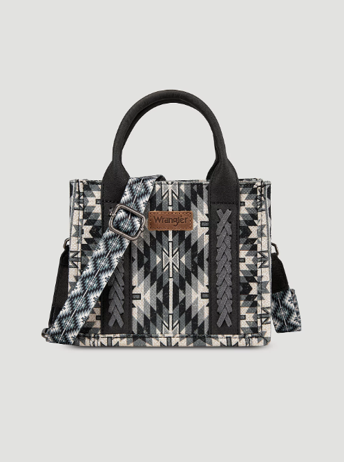 Bolso Wrangler bandolera mini de lona con estampado del suroeste