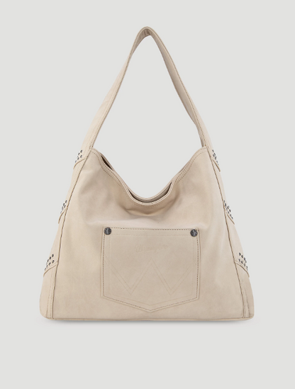 Bolso Wrangler de ante estilo bohemio con flecos