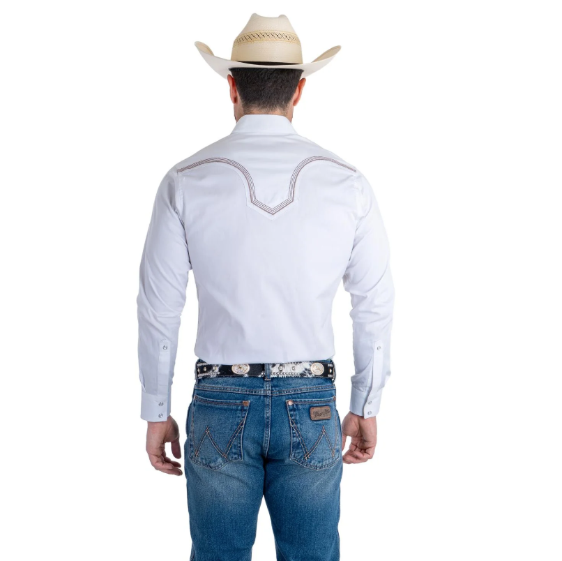Camisa Wrangler Caballero Bordada