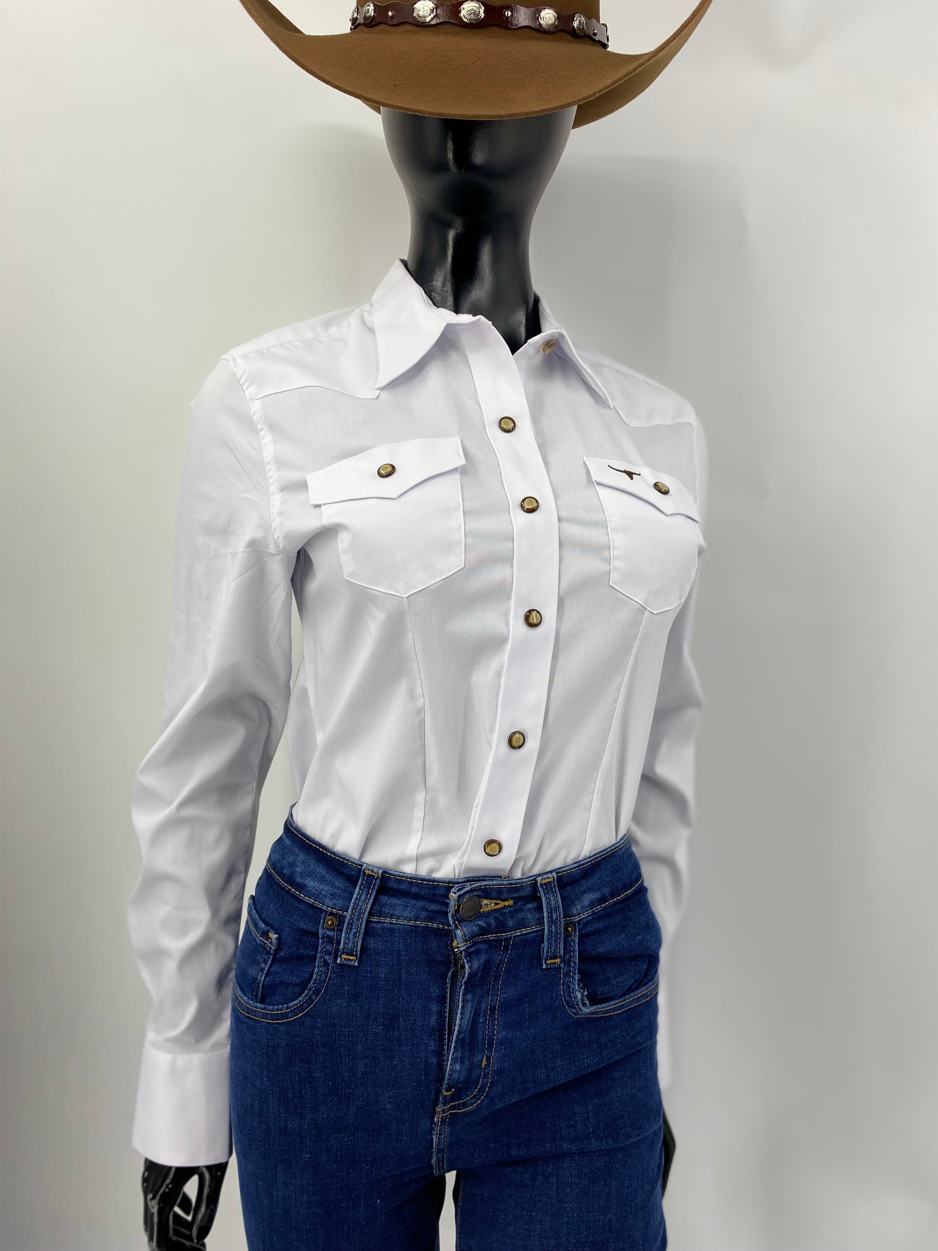 Camisa Rodeo West Blanco