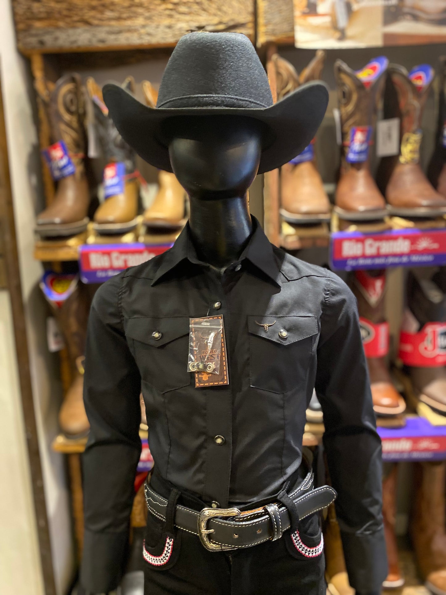 Camisa Rodeo West Niño Negro – La Casa del Vaquero