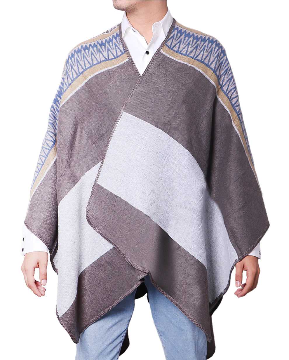 Poncho Tashn Gris Unisex PD009