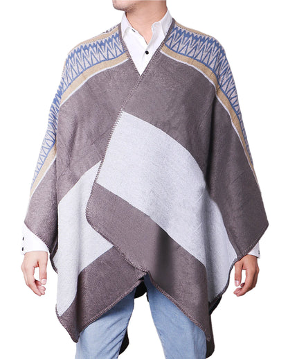 Poncho Tashn Gris Unisex PD009