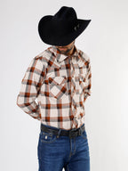 Camisa Yellowstone cuadros guinda