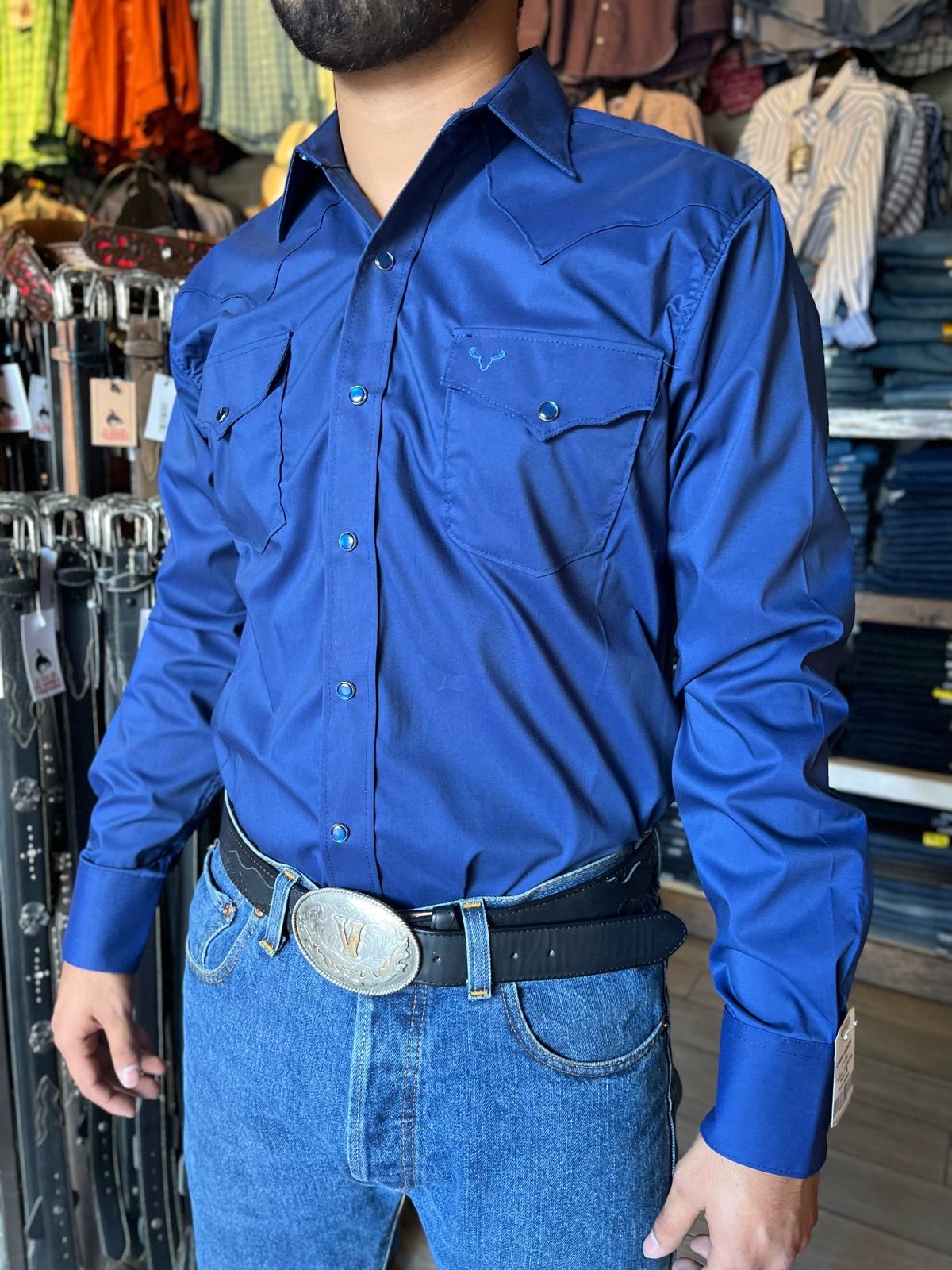 Camisa Rodeo Carte Azul Rey