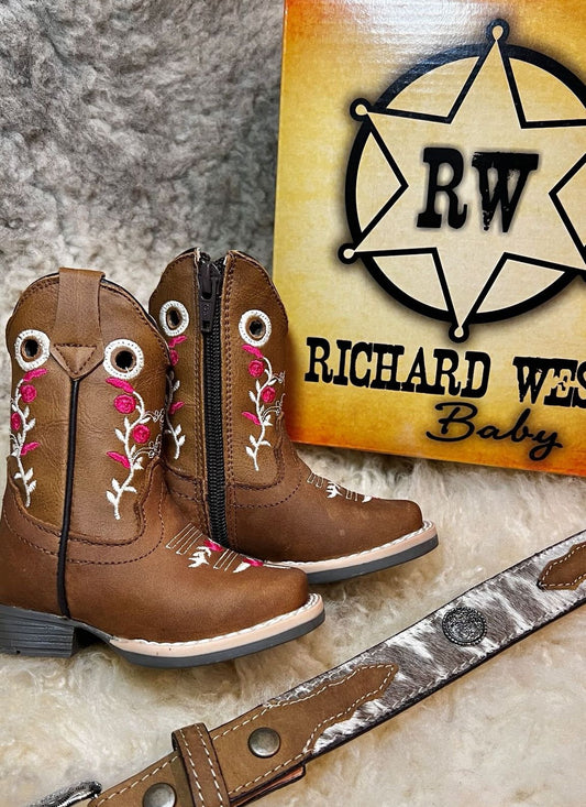 Bota Richard West Camel Niña