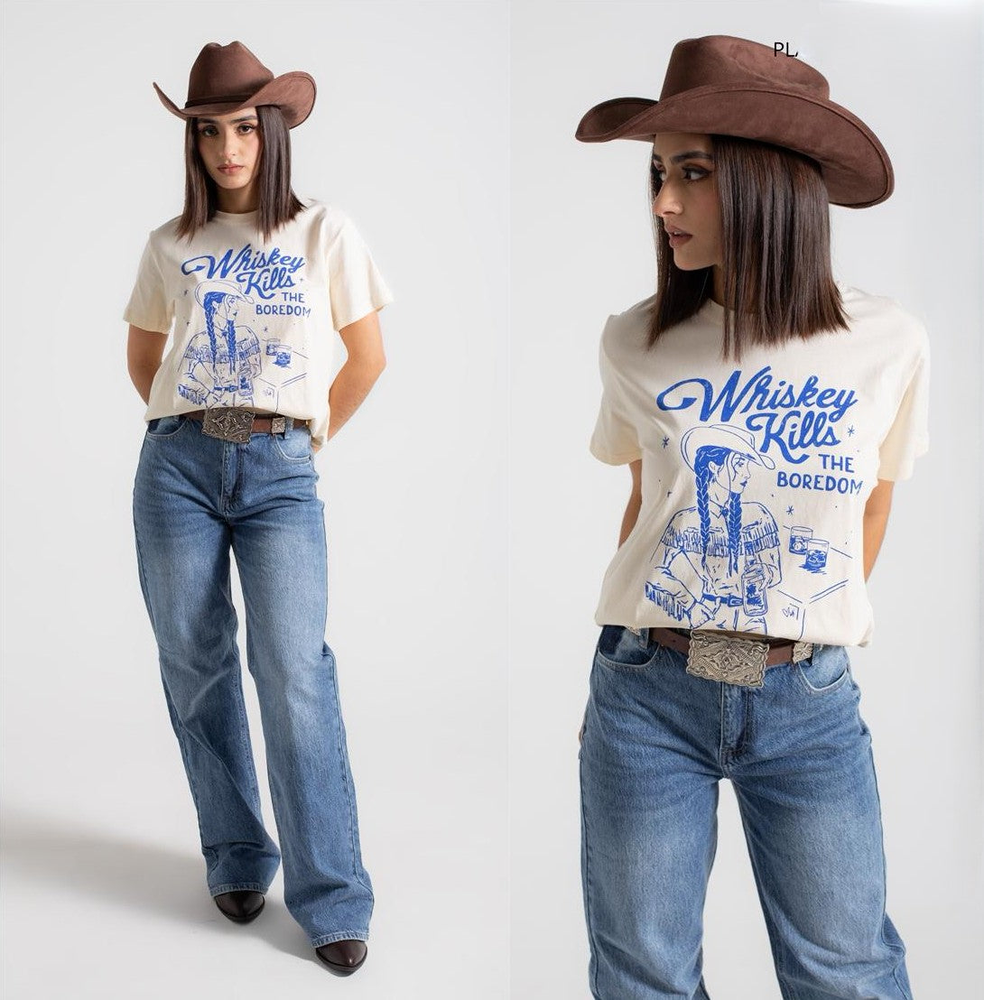 Camiseta Vaquera Dama Whiskey