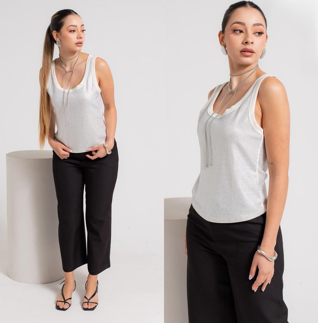 Blusa de brillos Dama JsDenim