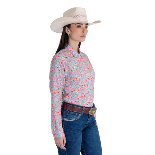 Blusa Wrangler Estampado Flores Rosa