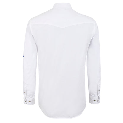 Camisa Wrangler Caballero Logo Blanco